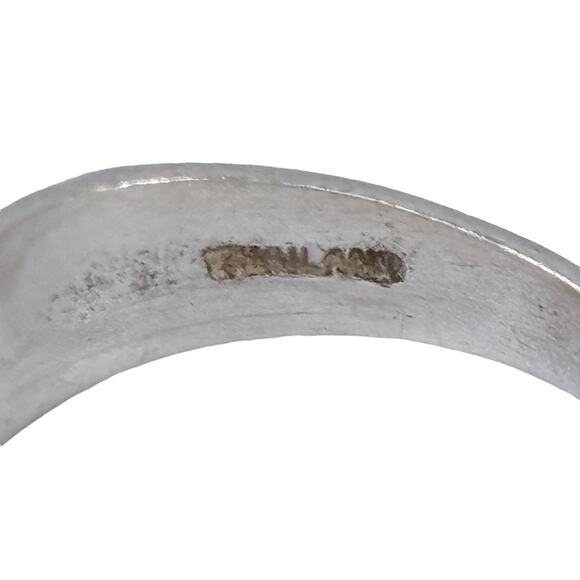 Domed Open Back Toe Ring | Vintage Thai Sterling Silver 925 | Size 4 - Picture 8 of 12